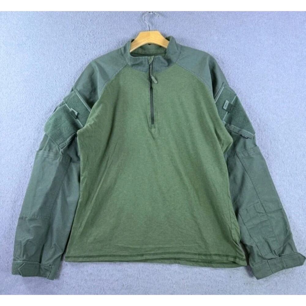 Tru-Spec Men's Combat Shirt 1/4 Zip Cordura Base Layer Green Size XL Military